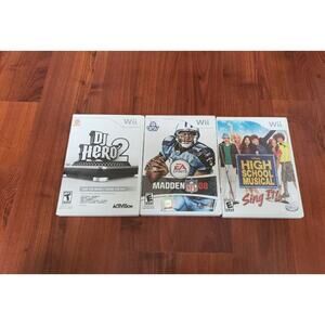Wii Games lot of 3